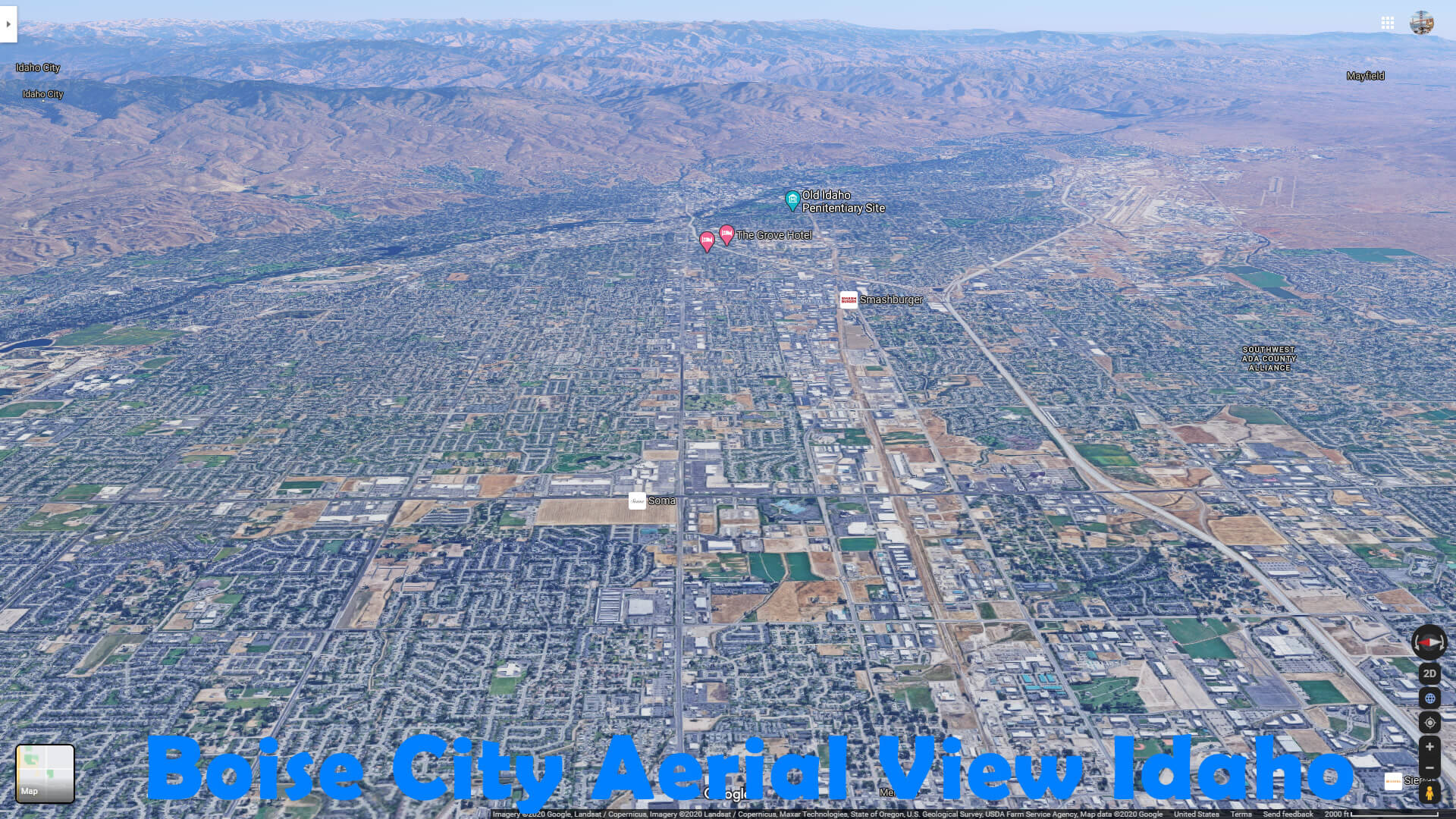 Boise Ville Vue Aerienne Idaho